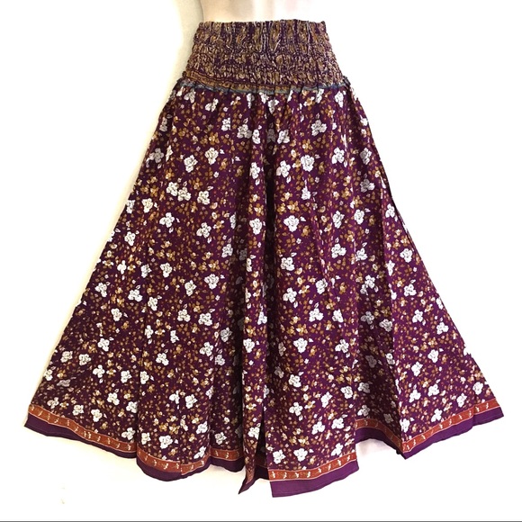 handmade Pants - Hippie boho vintage festival sari palazzo pants D